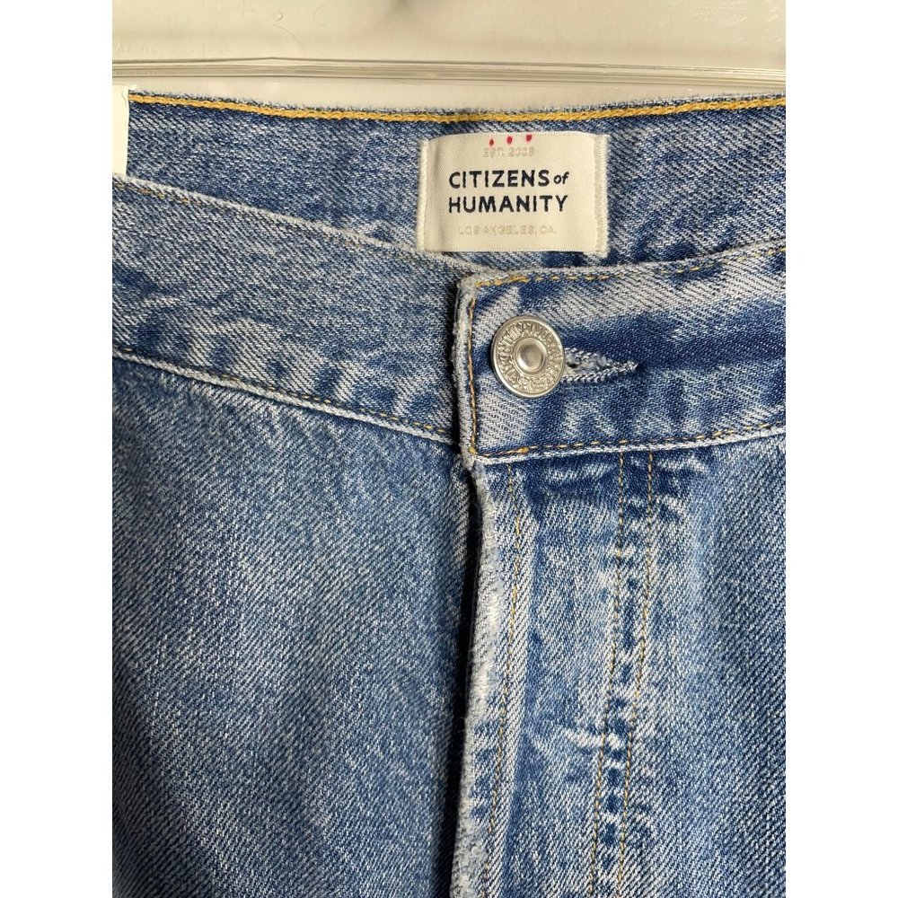 Citizens of Humanity Emery Crop Relaxed Straight Jeans in Old Blue Size 32 NWT - Picture 8 of 8